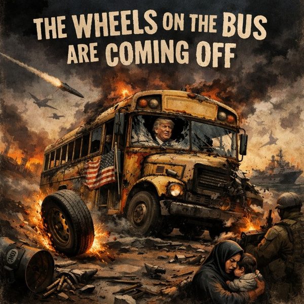 Cover art for The wheels on the bus are coming off
